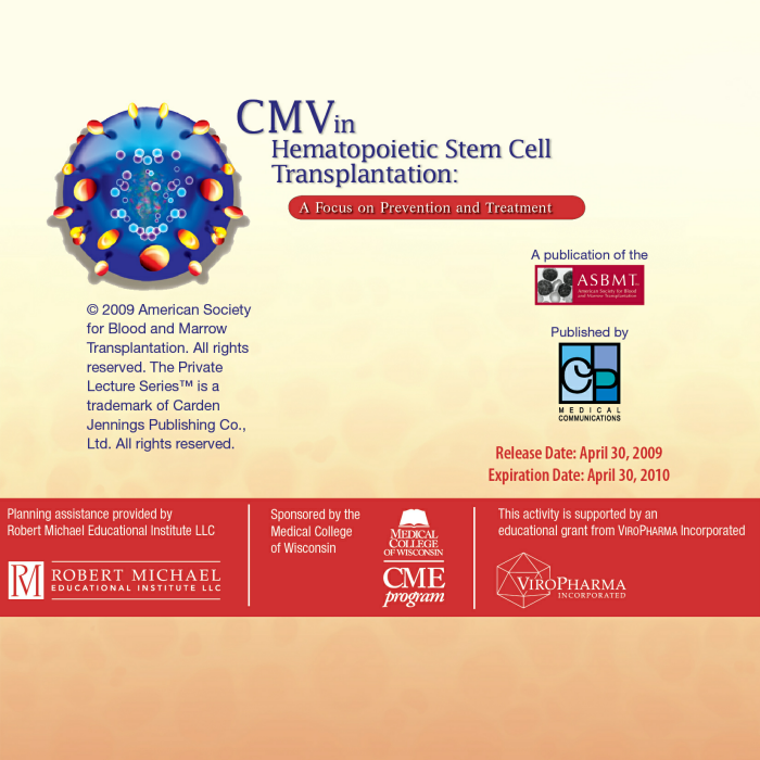 CMV in Hematopoietic Stem Cell Transplantation